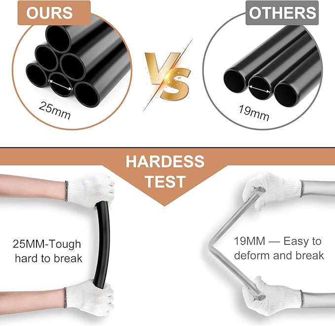 VTRIN Wardrobe Closet, 25mm Steel Tube Sturdy Portable Closet for Hanging Clothes, 67.3 Inch Portable Closet Wardrobe with Cover, 4 Hanging Rods, 8 Shelves, Free Standing Clothes Rack for Bedroom