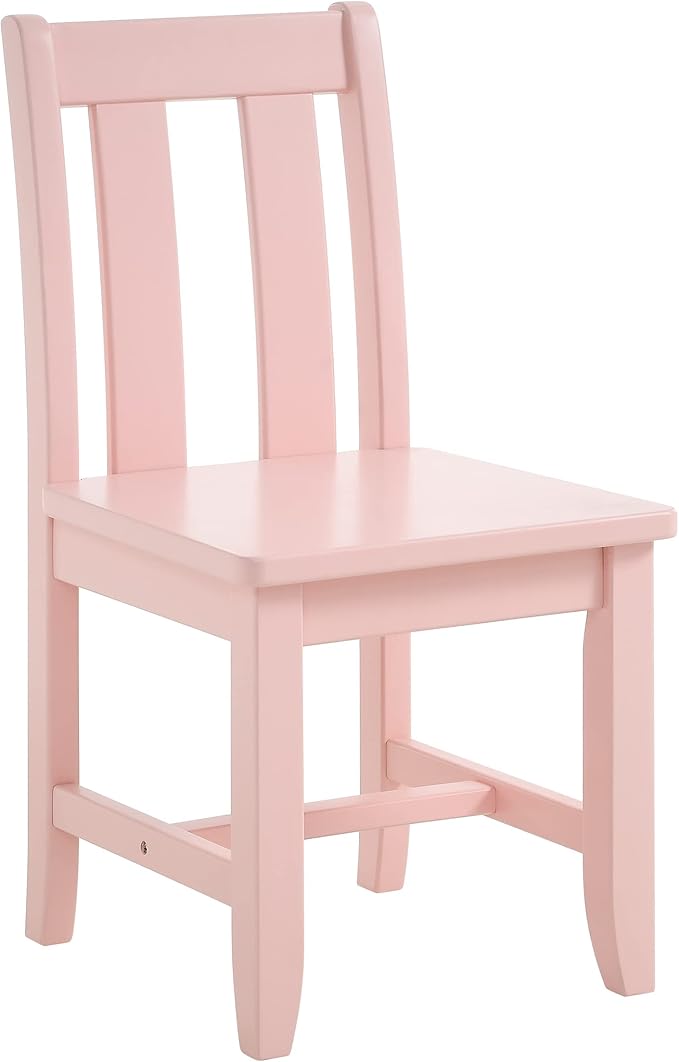 MUSEHOMEINC Kids Chairs for Toddlers, Children Wooden Chairs for Playing or Activity, Set of 2, Activity Chair for Children/Kids Wooden Chair/Preschool Furniture/Gift for Boys Girls. (Pink, Chair)