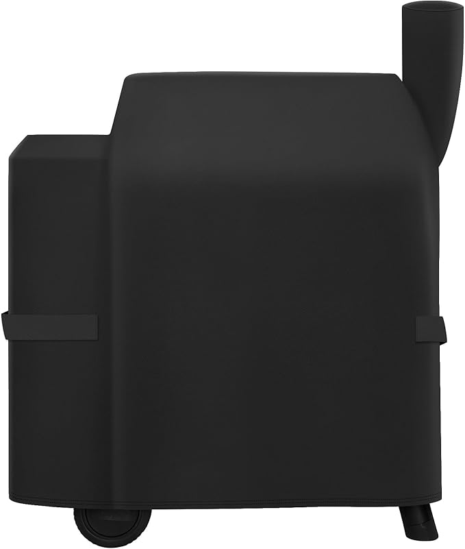 Heavy Duty Waterproof Wood Pellet Grill Smoker Cover, UV Resistant Full Length BBQ Grill Cover Compatible with BAC503 Traeger Pro 22 / Pro 575 Series, Lil' Tex Grill and More, All Weather Protection