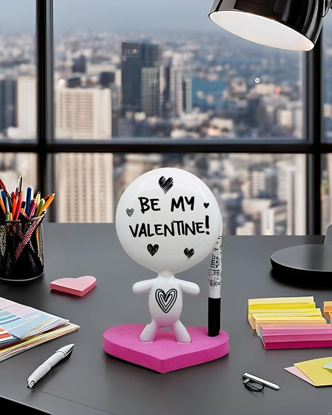 Gift idea - Dry Erase Board - TITTO in Love, Draw Your Ideas - Ideal for Home & Office Decor - Pink Work Home Office (Pink)