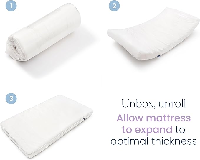 HALO Essential Crib & Toddler Mattress - Breathable, Waterproof, Machine Washable Cover, Firm Foam Core, JPMA & Oeko-Tex Certified