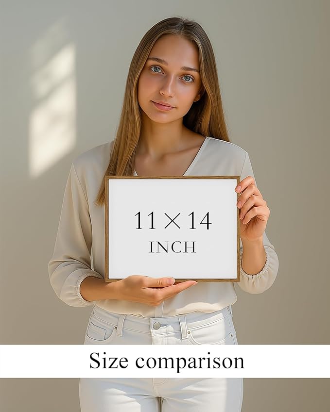 InSimSea Framed Canvas Wall Art Vintage Decor, Room Decor Rural Path Landscape Wall Paintings Prints, Farmhouse Wall Art for Living Room, Vintage Countryside Pictures for Bathroom Wall Decor, 11"x14"