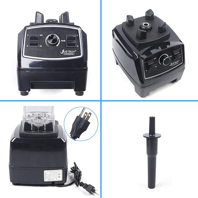 DNYSYSJ 2200W Household Kitchen Countertop Blender Mixer Juicer Machine 6 Blades Smoothie Blender Food Mixer with 2L Capacity Jar