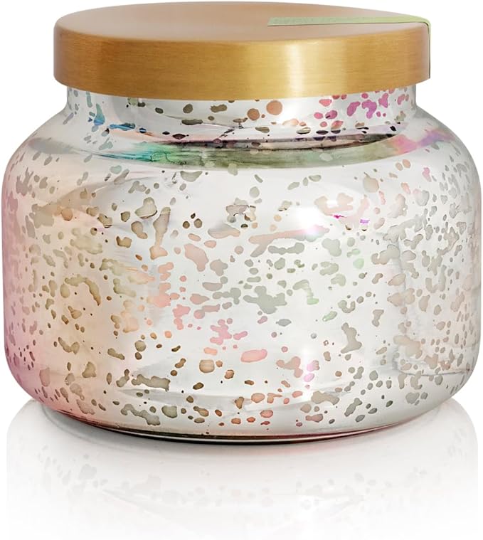 Capri Blue Mercury Iridescent Scented Candles for Home - Long Lasting Decorative Jar Luxury Candles - Gifts for Women & Men - Soy Wax Blend - Honeydew Crush (19 oz)