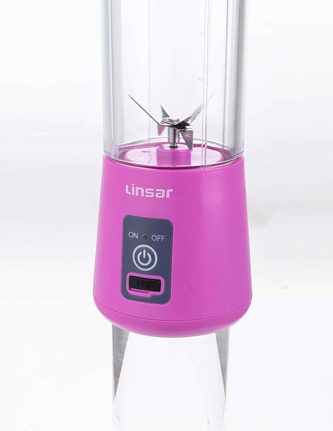 Purple Portable Blender for Shakes and Smoothies with Durable Stainless Steel Blades for Powerful Blending Performance, USB Rechargeable for Office, Gym, Kitchen and travel