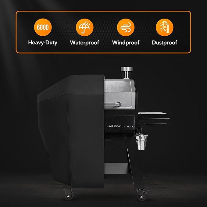 Replacement Grill Cover Compatible with Pit Boss Platinum Laredo 1000 Wood Pellet Smoker Grill-Premium Cover for Pit Boss Waterproof & Heavy Duty, 600D Pellet BBQ Cover