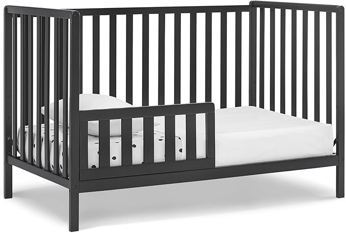 Delta Children Heartland 4-in-1 Convertible Crib, Black