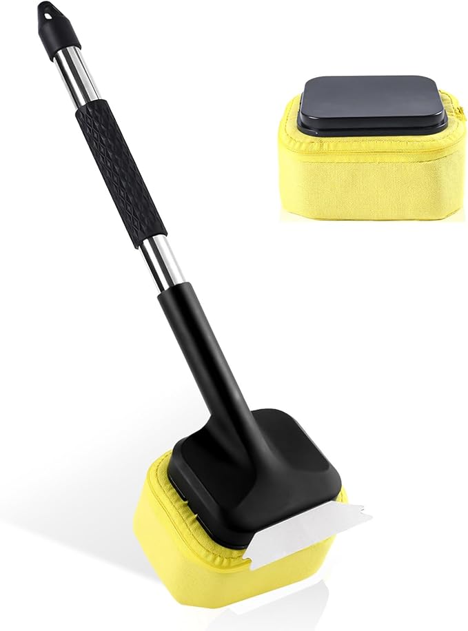 Grill Brush Cleaning BBQ Outdoor: GEEKHOM Bristle-Free Steam Scraper for Cast Iron/Stainless Grates - Perfect for Game Day, Camping & Family BBQ