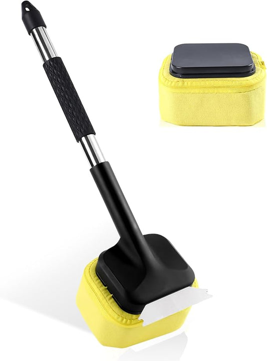 Grill Brush Cleaning BBQ Outdoor: GEEKHOM Bristle-Free Steam Scraper for Cast Iron/Stainless Grates - Perfect for Game Day, Camping & Family BBQ