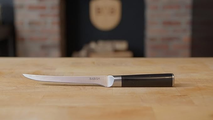Babish High-Carbon 1.4116 German Steel Cutlery, 8-Inch Boning Kitchen Knife