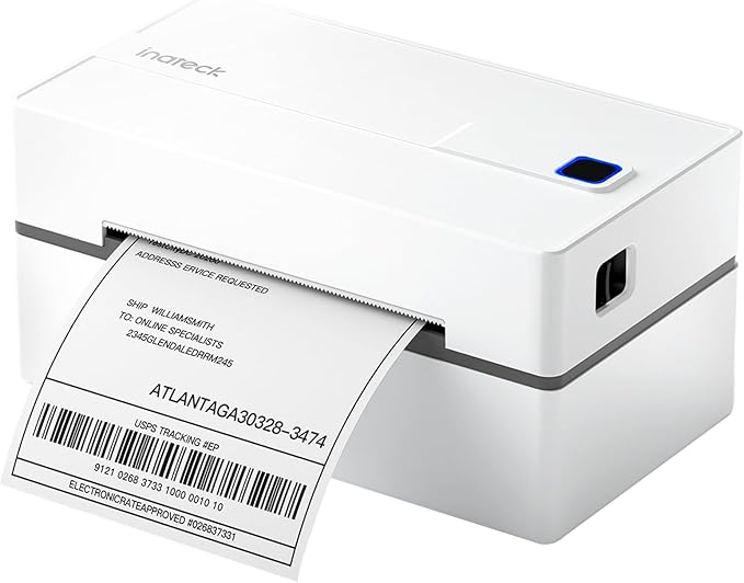 Inateck Bluetooth Thermal Label Printer, Wireless 4x6 Shipping Label Printer for Shipping Packages, Compatible with iPhone, Android, iPad, Windows, MacOS, Chrome, USPS