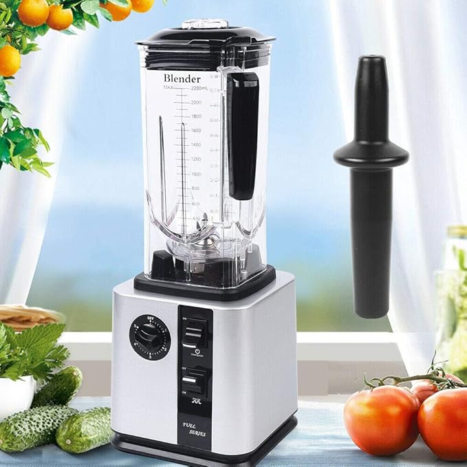 DNYSYSJ 2200W Countertop Blender Kitchen Smoothie Blender Food Mixer 6 Blades for Shakes Crushing Ice Frozen Dessert Soup with 2.2L Container