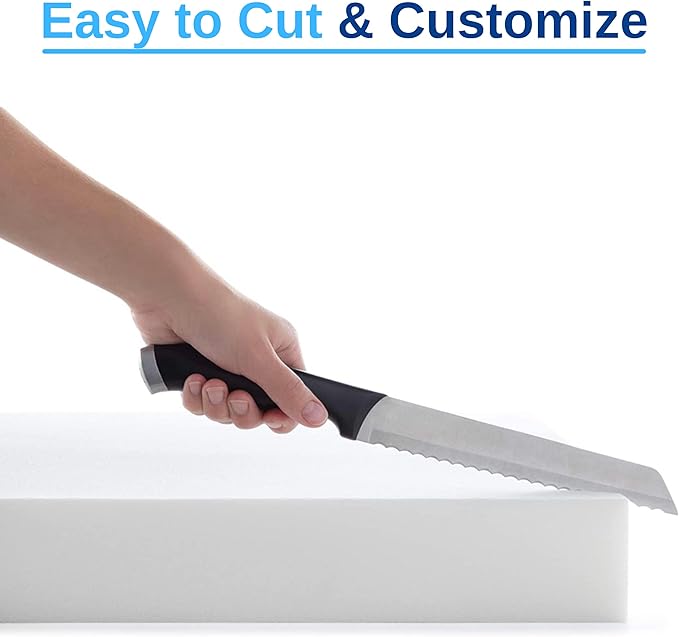 FoamRush 3-Inch Bunk (48" x 80") Gel Memory Foam RV Mattress Replacement, Medium Firm, Comfort, Pressure Relief Support, Made in USA, Travel Camper Trailer Truck, Cover Not Included