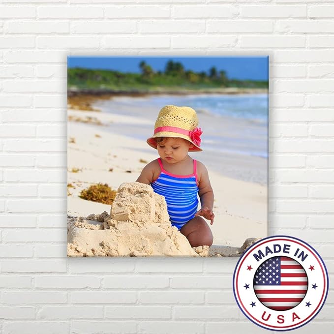 wall26 Personalized Photo to Canvas Print Wall Art - Custom Your Photo On Canvas Wall Art - Digitally Printed - 24" x 24"(Additional