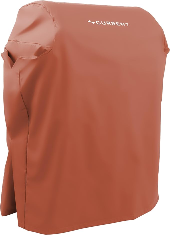 Current® SoftFlex Grill and Griddle Cover, Custom Sized to Fit Both Current Model G Grill & Griddle, Weather Resistant Material, Anti-UV, Lightweight & Flexible, Weatherproof & Durable, Clay
