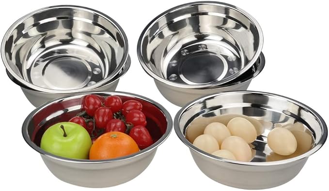 6-Pack Stainless Steel Mixing Bowl, Serving Bowls