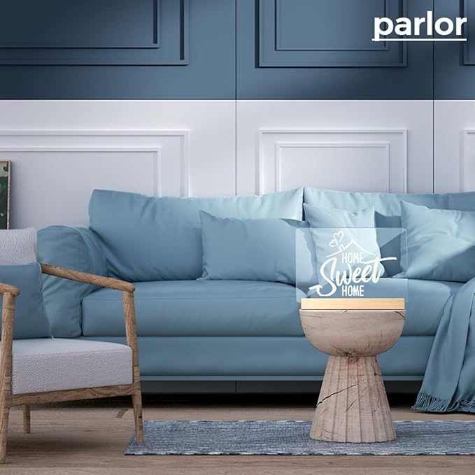 Light Up Clear Dry Drase Board 13 x 9 inch with 5 Markers, Acrylic Lighting Message Memo Note Board for Home/Office/Kitchen/Bedroom