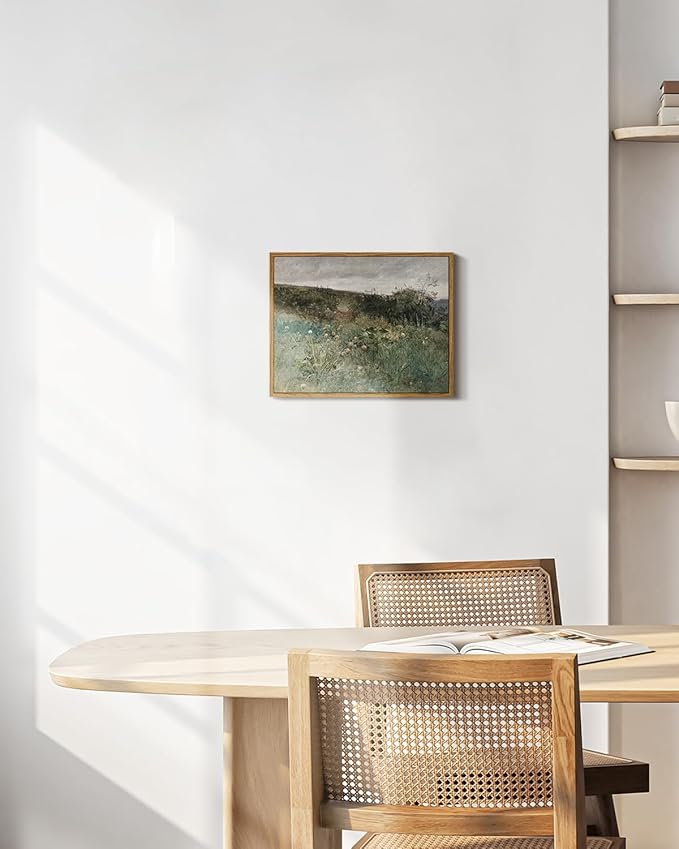 InSimSea Framed Canvas Wall Art Vintage Decor, Rustic Wall Art Room Decor, Classical Paintings for Wall Decorations, Home Kitchen Farmhouse Bathroom Wall Decor, 11"x14"