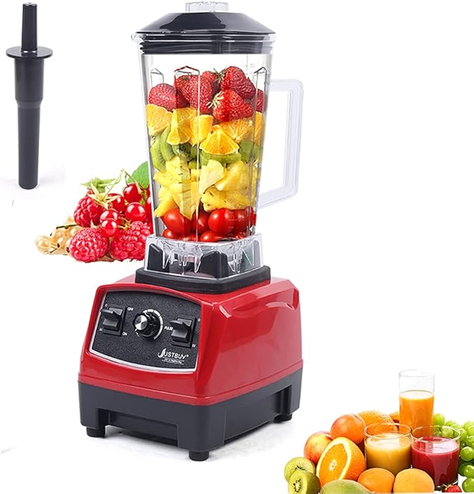 DNYSYSJ 2200W Household Kitchen Countertop Blender Mixer Juicer Machine 6 Blades Smoothie Blender Food Mixer with 2L Capacity Jar