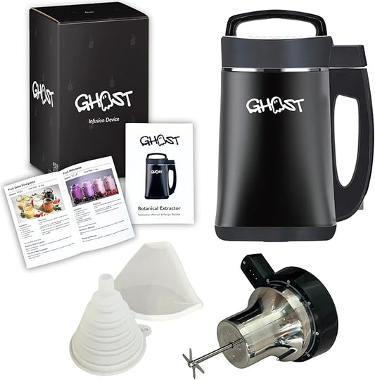 Ghost Infuser - Herbal Botanical Extractor and Oil Infusion Machine - Fully Customizable Settings - Easy to Use to Make Your Own Infused Oil Edibles & Treats