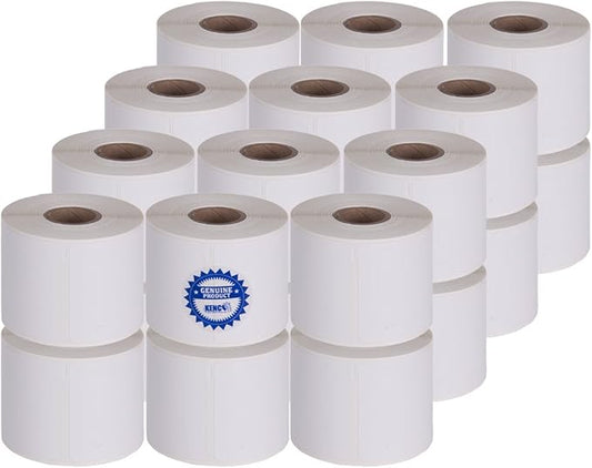 2 1/4in X 4in Name Badge Labels by Kenco Label, Compatible with Dymo 30857 (24 Pack)