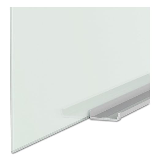 Quartet Glass Whiteboard, Magnetic Dry Erase Board, Wall Mounted Whiteboard for Office, School and Home, 50"W x 28"H, White (G5028IMW)