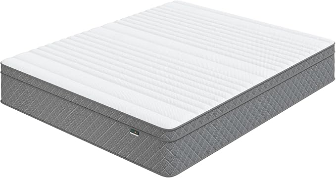 Queen Mattress, 12 Inch Hybrid Queen Size Mattress with Cooling Gel Memory Foam and Pocket Springs, CertiPUR-US Certified, Medium Firm