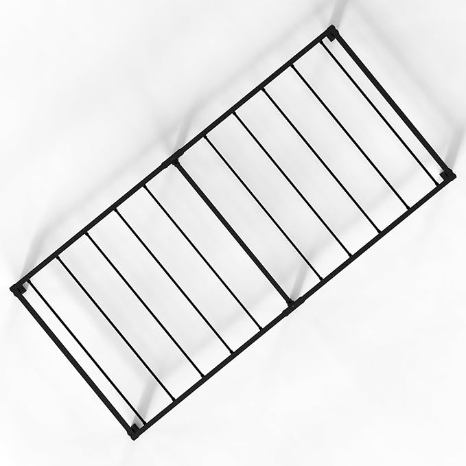18 Inch Narrow Twin Bed Frames Heavy Duty No Box Spring Needed Metal Platform with Maximum Storage, Easy Assembly, Noise Free, Black