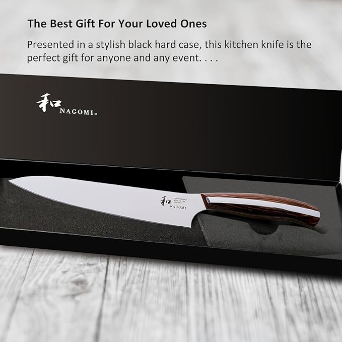 NAGOMI] 6 inch Kitchen Petty Knife, Japanese Kitchen Cooking Utility Knife, Fruit Paring knife for slicing fruit, tender pieces of meat, sandwiches | Stylish Gift Box