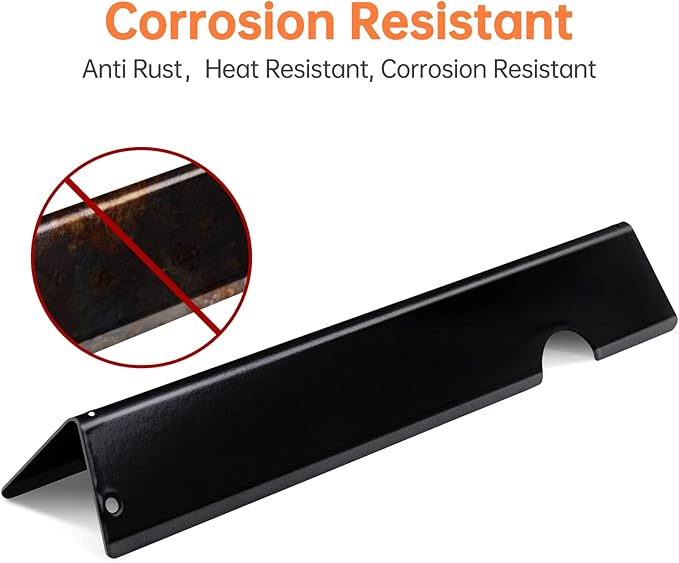 Porcelain-Enameled Grill Flavorizer Bar Heat Plates with 2 Pack Stainless Steel Cooking Grates Grill Replacement Parts for Weber Genesis II 300 Series E-310 E-315 E-330 E-335 S-310 S-335