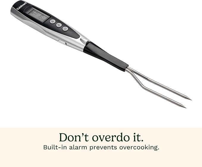 Cuisinart Deluxe Grill Tool Set, 20-Piece Grill Tools BBQ Accessories with Aluminum Case & Digital Temperature Fork, Spatula, Tongs, Stainless Steel Grilling Accessories, Grilling Set for BBQ