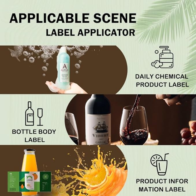 Manual Round Bottle Labeling Machine Beer Cans Wine Adhesive Sticker Labeler Label Dispenser Machine Packing Machine