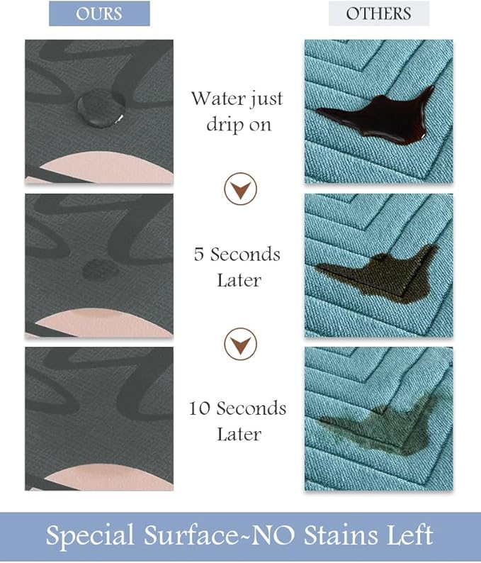 MontVoo-Bath Mat Rug Long Non Slip Super Absorbent Bathroom Runner Stain Resistant Quick Dry Thin Bathroom Mat Fit Under Door-17"x59",Pink