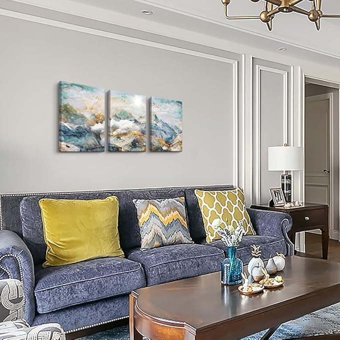 DZRWUBHS Abstract Canvas Wall Art - Large Size Decor for Living Room, Bedroom & Office - 20x28, 3 Piece Set