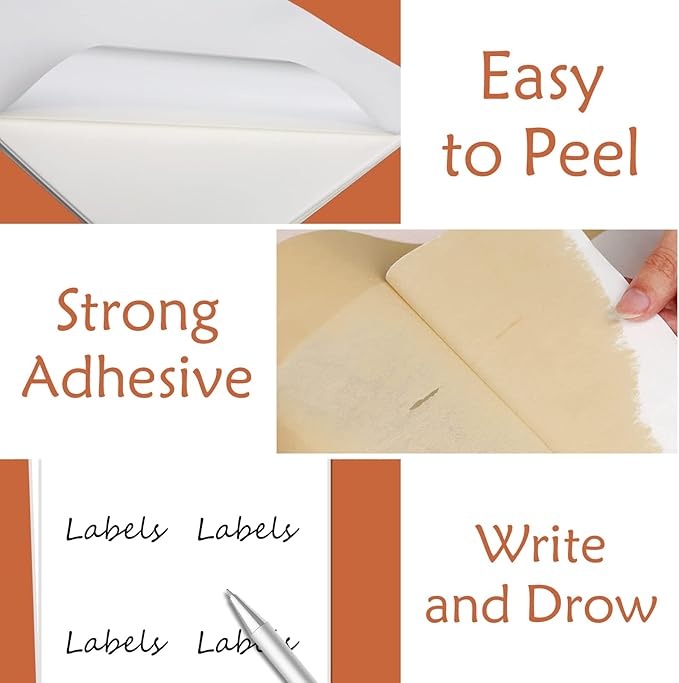 9527 Product Full Sheet Shipping Labels, 8-1/2" x 11" Blank White Sticker Paper, Self Adhesive Address Labels for Laser/Inkjet Printers, 5000 Labels