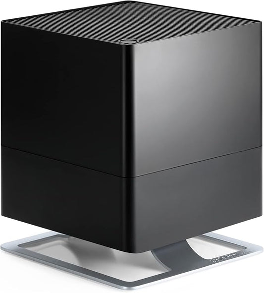 Stadler Form humidifier Oskar, energy-saving humidifier for rooms up to 540 square feet, evaporator with automatic switch-off, dimmable LEDs, very quiet, black