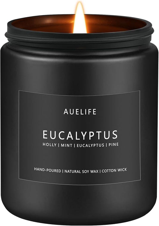 Eucalyptus Candle | Eucalyptus Scented Candles, Eucalyptu Leaf Fragrance for Indoor & Outdoor, Summer Candle Gifts, Natural Soy Candles for Home Scented - 7oz, 50 Hours Burn Time