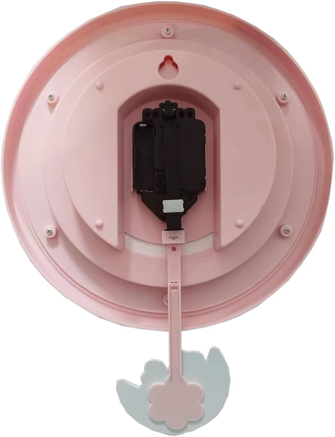 Learning Time Clock for Kids ，Colorful Clock Face Silent Clocks，Décor at School,Bedroom,Kitchen,Classroom,Clear Digital Wall Clock for Kids Room (Rainbow Cute Unicorn)