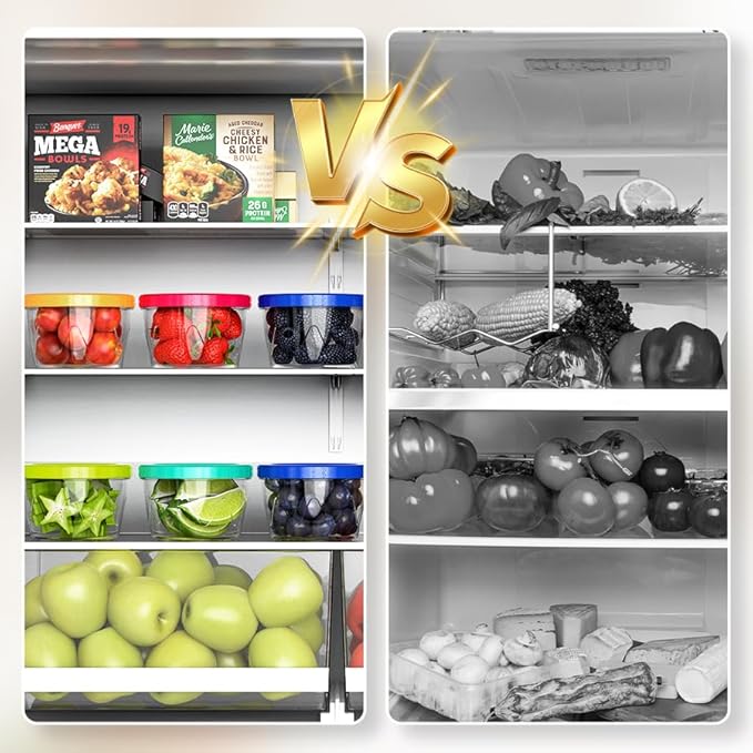 Freezer Storage Containers 6 Pack-16 Oz Deli Containers with Lids BPA Free Microwave and Dishwasher Safe,Food Storage Containers with Lids,Soup Containers for Oats/Salad