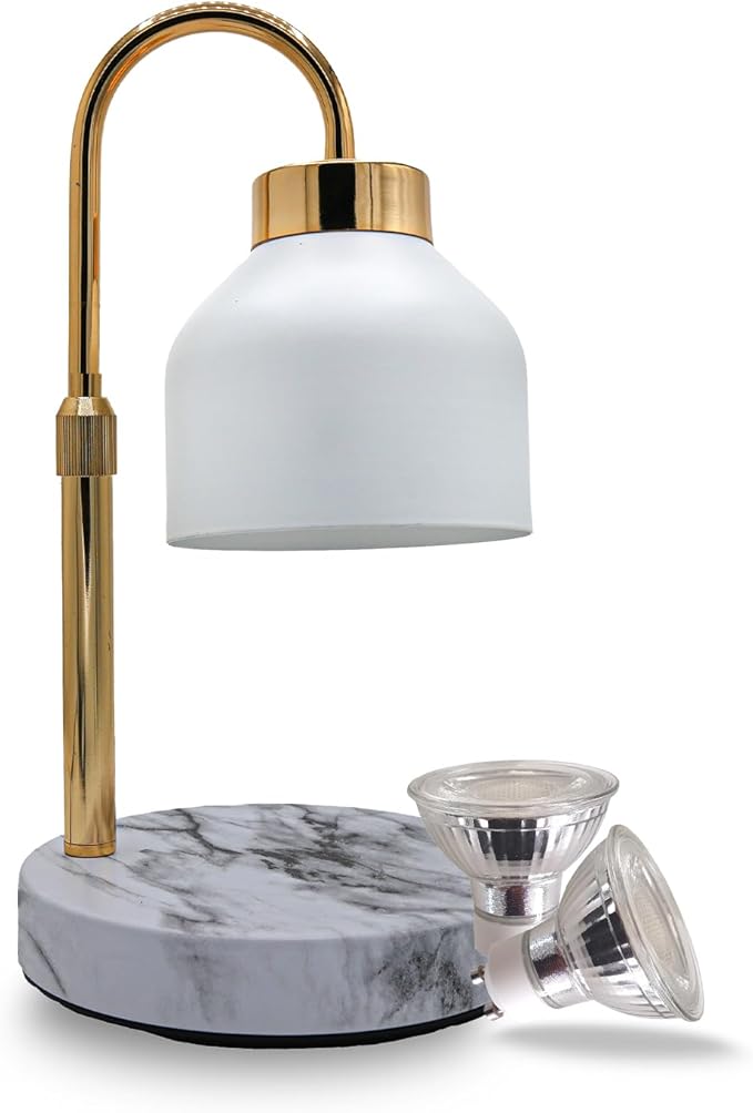 Adjustable Electric Candle Warmer Lamp with Timer -Safe & Dimmable Fragrance Diffuser for Wax Melting and Jar Candles -Modern Home Decor and Gift Idea