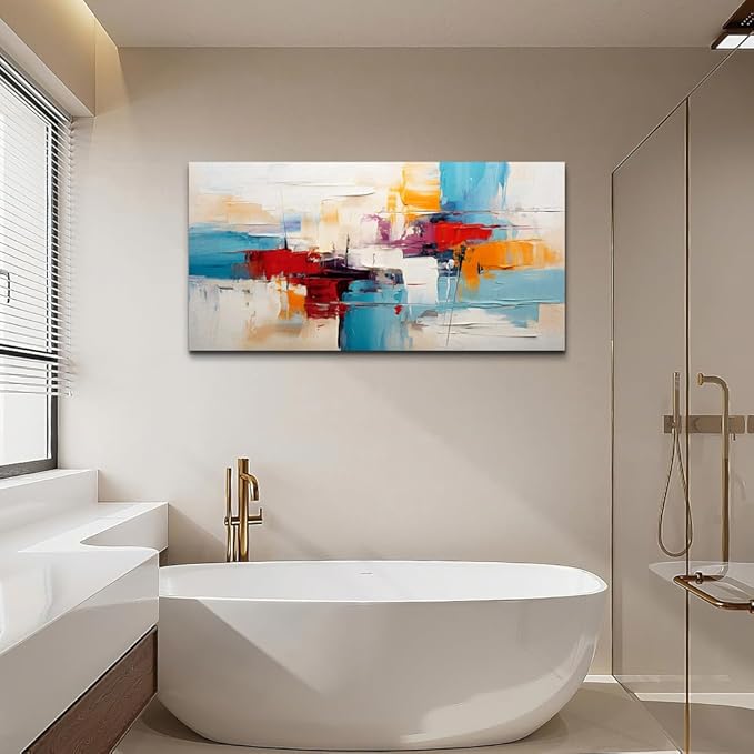 hyidecorart Canvas Wall Art For Living Room Abstract Office Artworks Wall Decor For Bedroom Minimalism Wall Paintings Modern Pictures Ready to Hang Home Decorations 40" x 20"