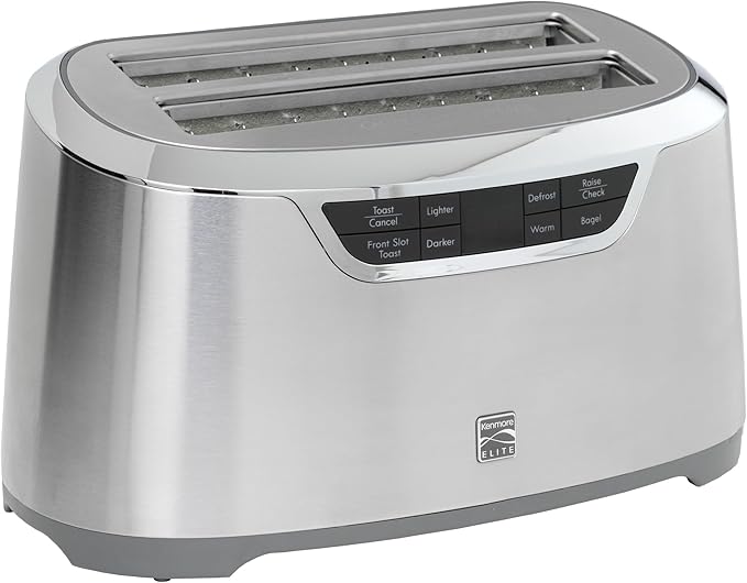 Kenmore Elite 76774 4-Slice Auto-Lift Long Slot Toaster in Stainless Steel