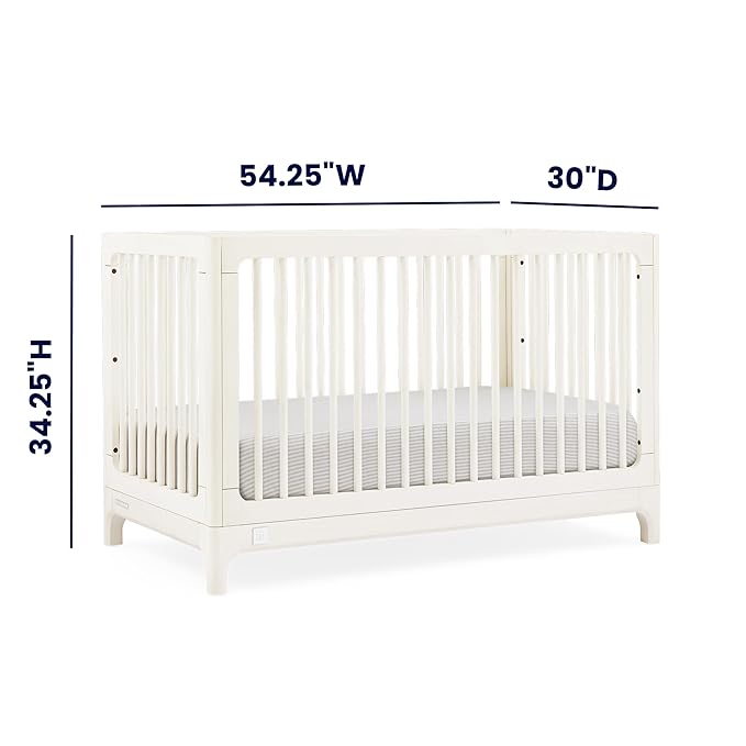 Delta Children babyGap Wren 4-in-1 Convertible Crib Greenguard Gold Certified, Antique White