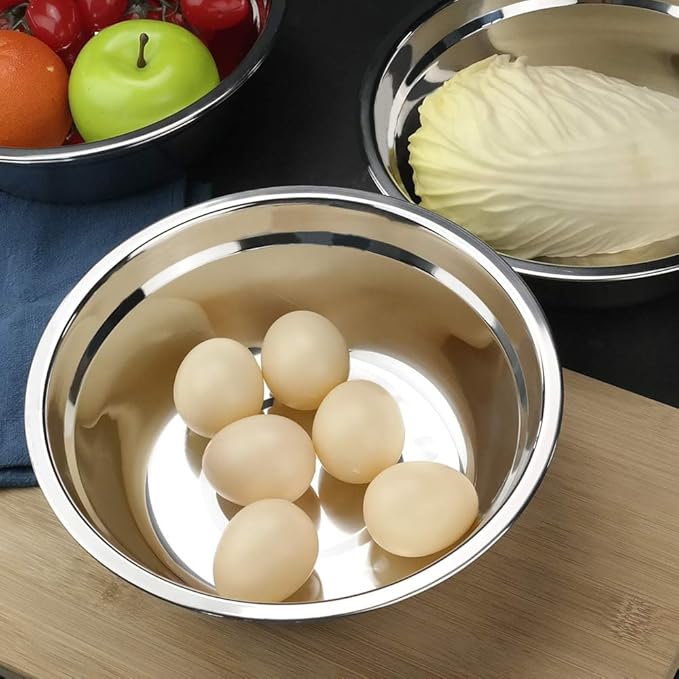 6-Pack Stainless Steel Mixing Bowl, Serving Bowls
