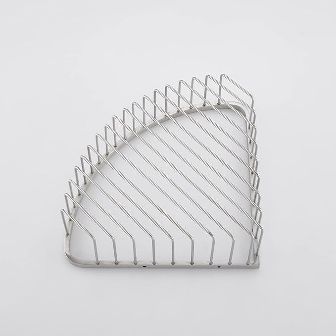 Bathroom Shower Caddy Corner Shelf Basket, Ultra Sturdy Rust-Proof Stainless Steel Shelf Organizer Shampoo Holder, Wall Mounted Storage Rack for Bathroom Kitchen, Brushed Nickel