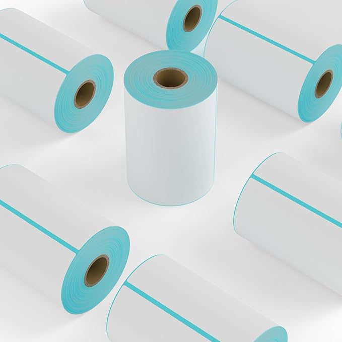 9527 Product 4" x 6" Thermal Labels for Zebra Rollo Direct Thermal Printers, 1 Roll 250 Labels Blank Direct Thermal Shipping Labels