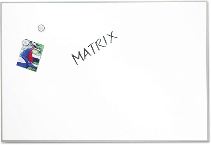 Quartet Matrix Modular Magnetic Whiteboard, 34" x 23", Includes Tray and Marker, Silver Aluminum Frame (M3423)
