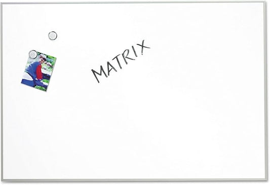 Quartet Matrix Modular Magnetic Whiteboard, 34" x 23", Includes Tray and Marker, Silver Aluminum Frame (M3423)