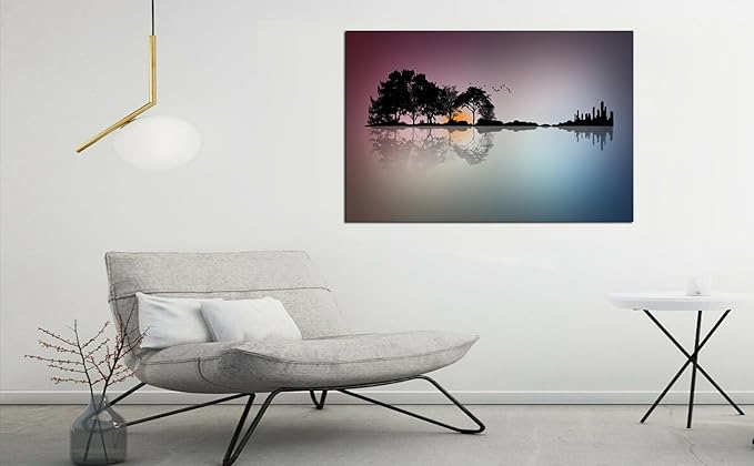 DZL Art A72681 Canvas Wall Art for Living Room Bathroom Wall Decor for Bedroom Kitchen Artwork Guitar Island Canvas Prints Man Cave Music Lover Gift