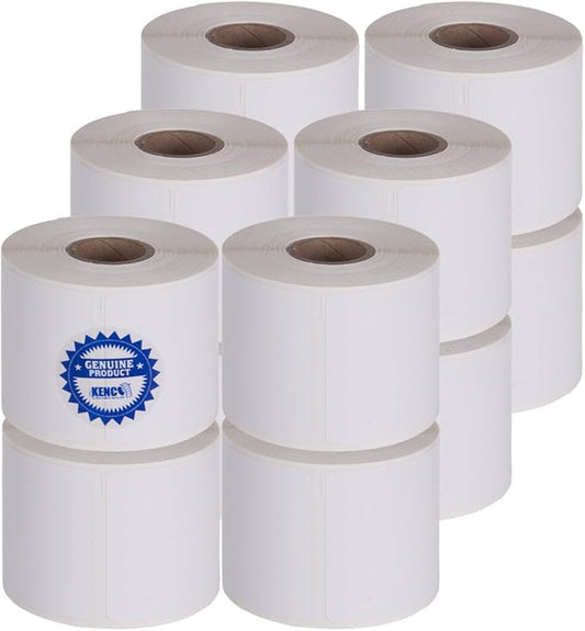 2 1/4in X 4in Name Badge Labels by Kenco Label, Compatible with Dymo 30857 (12 Pack)